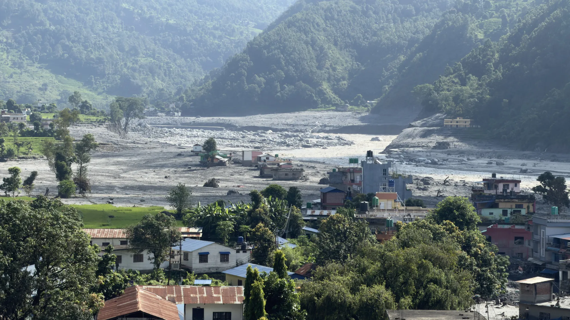 The riverbank where the old market once stood