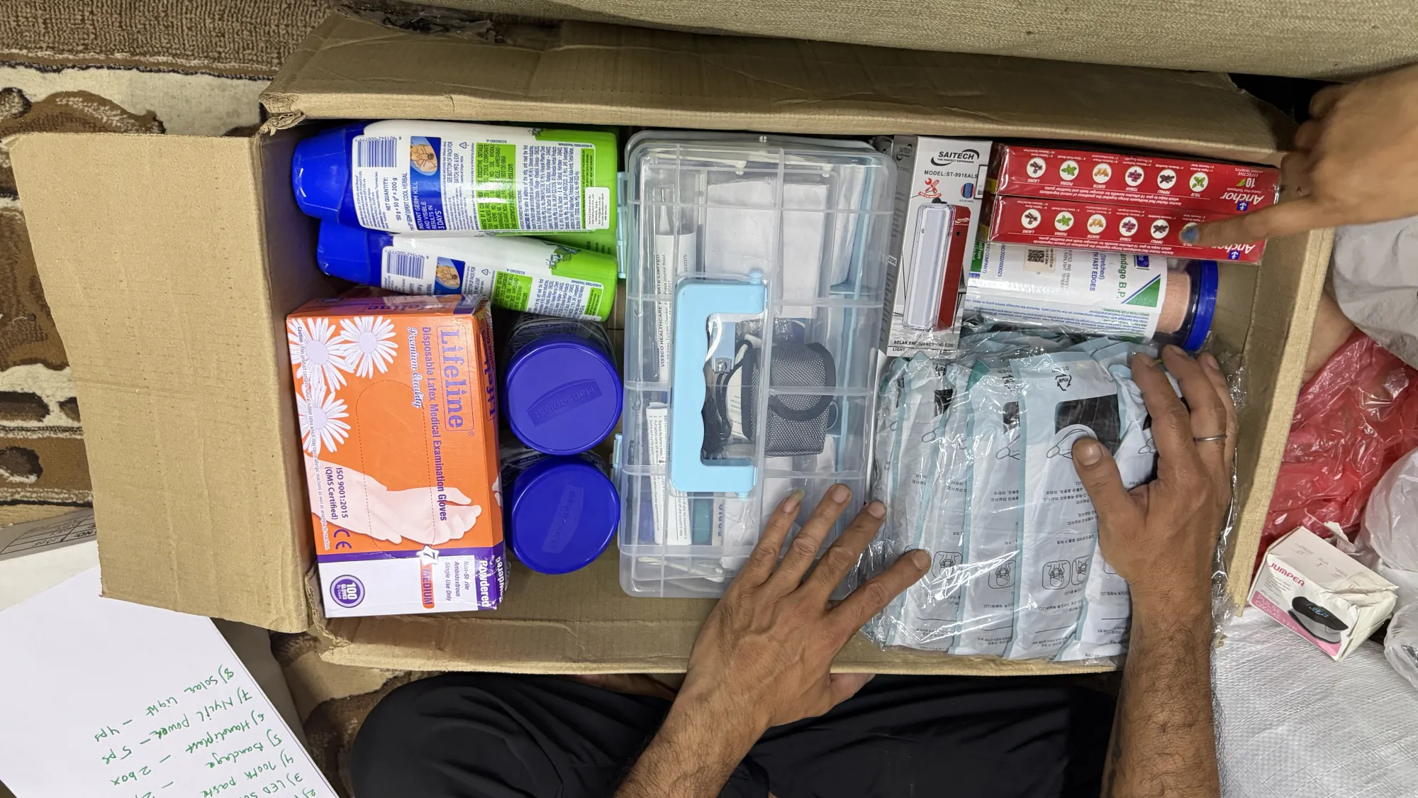 Sorting medical and solar supplies